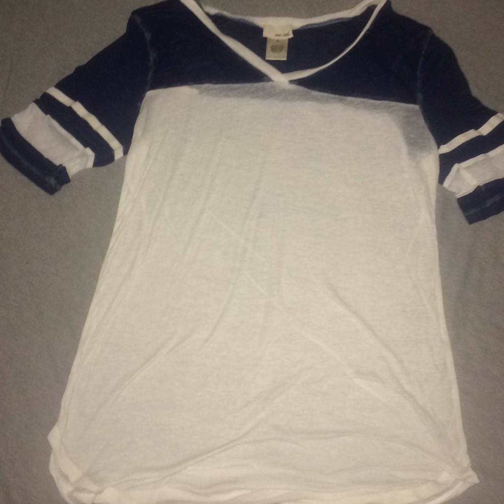 Blue and White Super Soft Wet Seal Tee